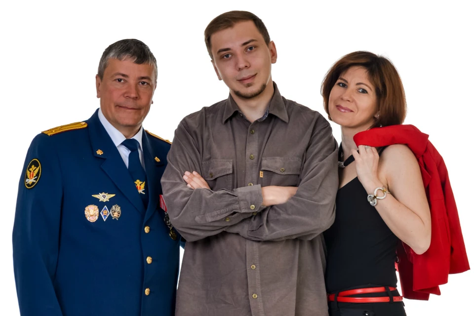 Николай Богачев с семьей: супругой Натальей и сыном Владиславом. Фото: предоставлено героем публикации