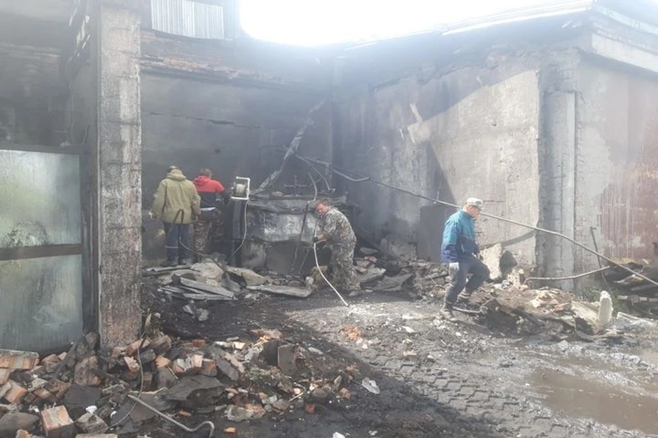 На заводе по производству молочной продукции в Маслянинском районе взорвался паровой котел. Фото: ГУ МЧС по НСО