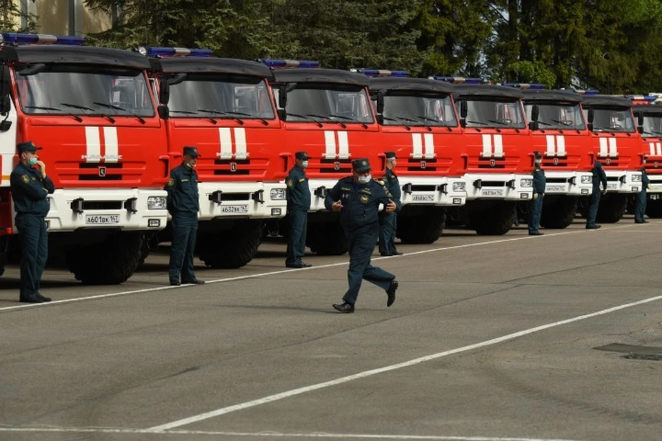 В распоряжении спасателей поступило 30 единиц новой спецтехники. Фото: пресс-служба Правительства Ленобласти.