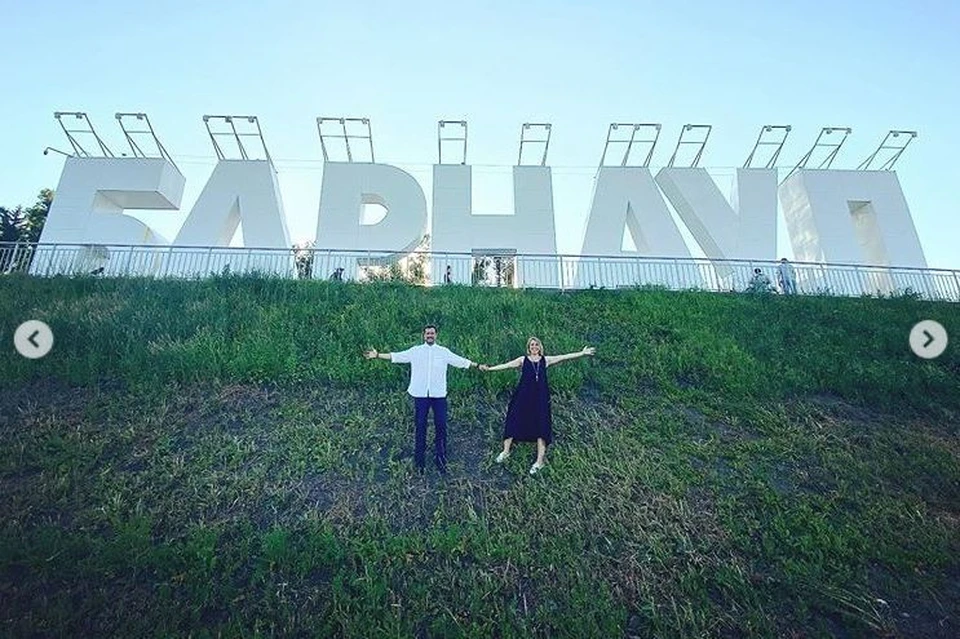 Андрей Мерзликин с женой. Фото: www.instagram.com/merzlikinandrey