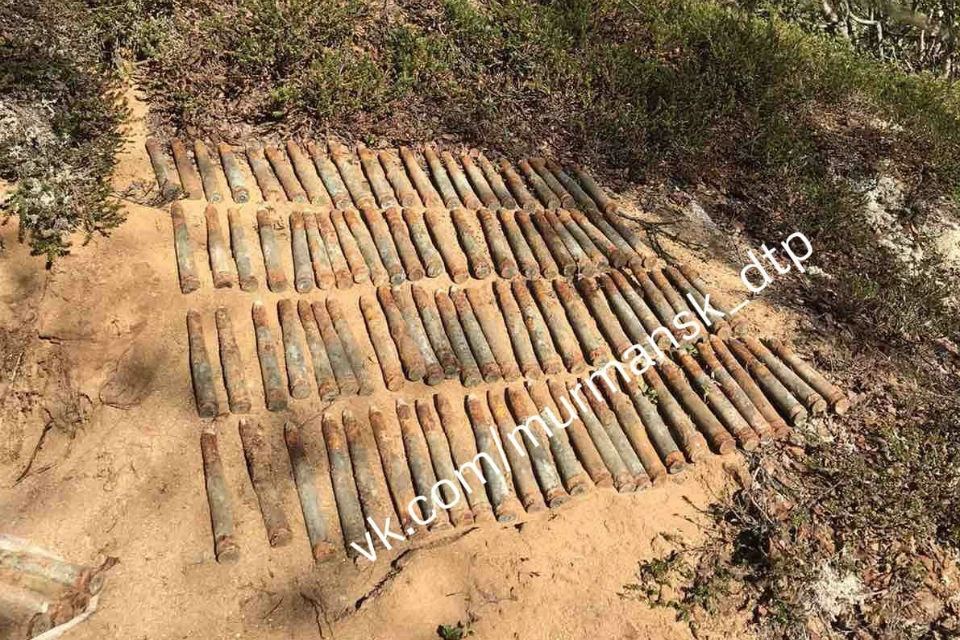 127 снарядов уничтожили в Долине Славы. Фото: vk.com/murmansk_dtp