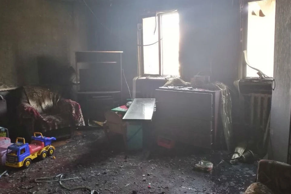 3-летний мальчик погиб на пожаре в Бурятии. Фото: ГУ МЧС России по Бурятии.