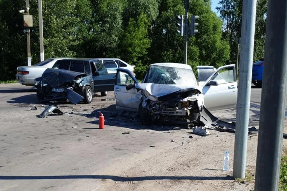 ДТП на светофоре под Липецком