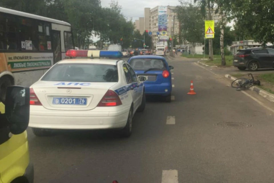 Велосипедист госпитализирован