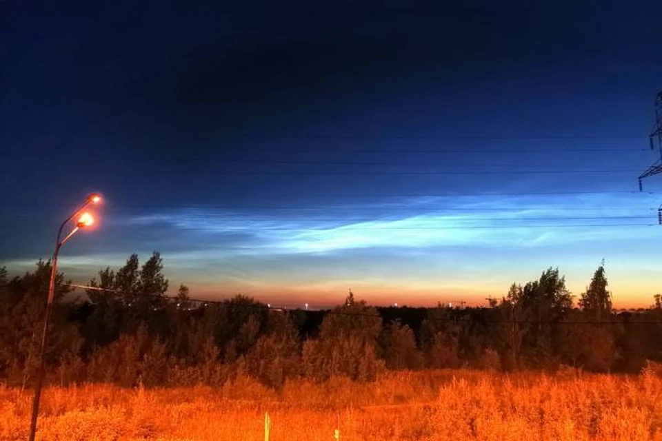 "Серебристые облака" заметили в небе над Петербургом