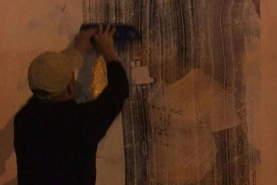Граффити с Бродским и Высоцким снова восстановили в Петербурге