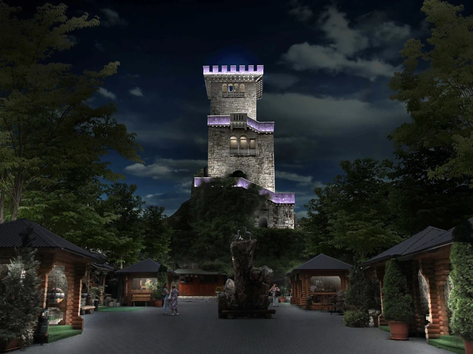 В Сочи для туристов открыли ночные экскурсии на башню Ахун. Фото пресс-службы Сочинского нацпарка.