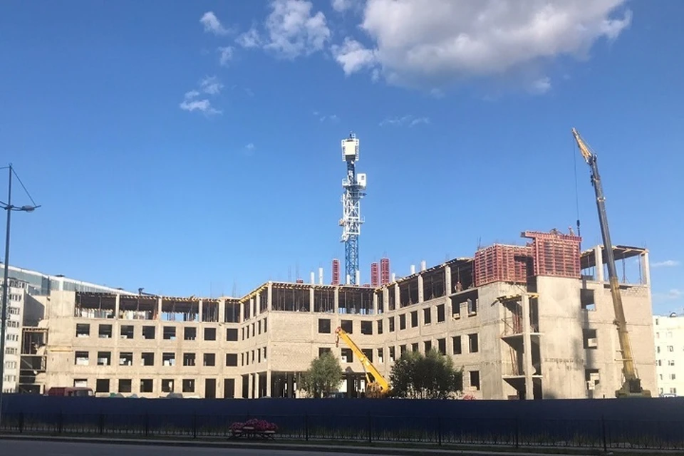 В Новом Уренгое строят здание новой детской поликлиники и женской консультации Фото: администрация Нового Уренгоя