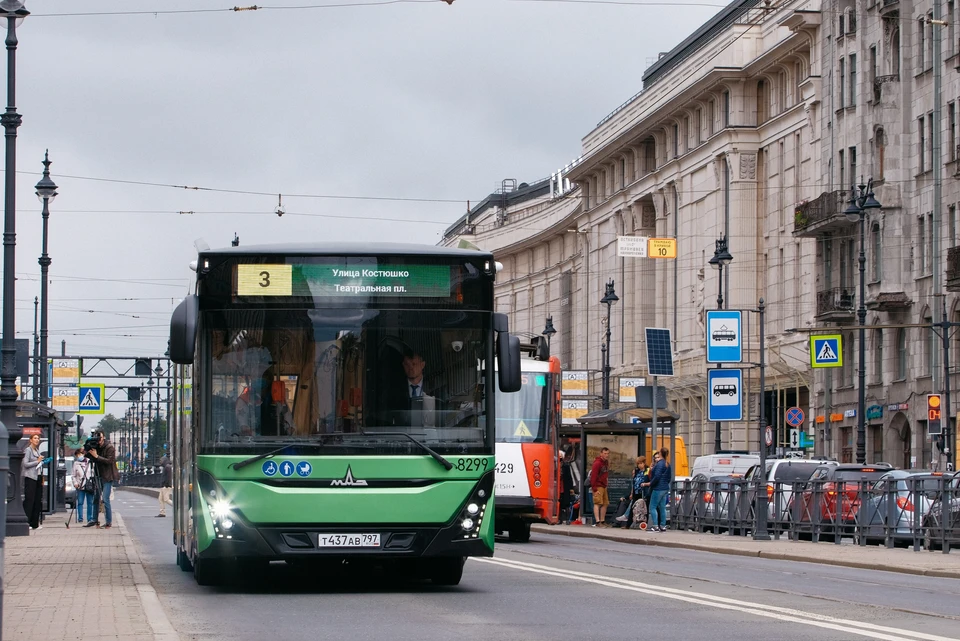 Новейший МАЗ вышел на испытания в Петербурге. Фото: "Пассажиравтотранс"