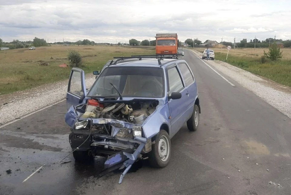 Водитель и пассажирка "Оки" пострадали в ДТП
