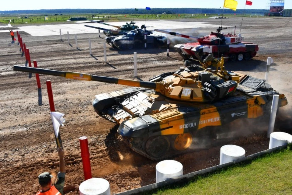 Танковый биатлон на армейских играх