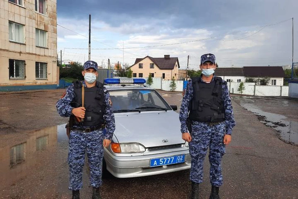 Тот самый экипаж Росгвардии, задержавший неудачливого угонщика