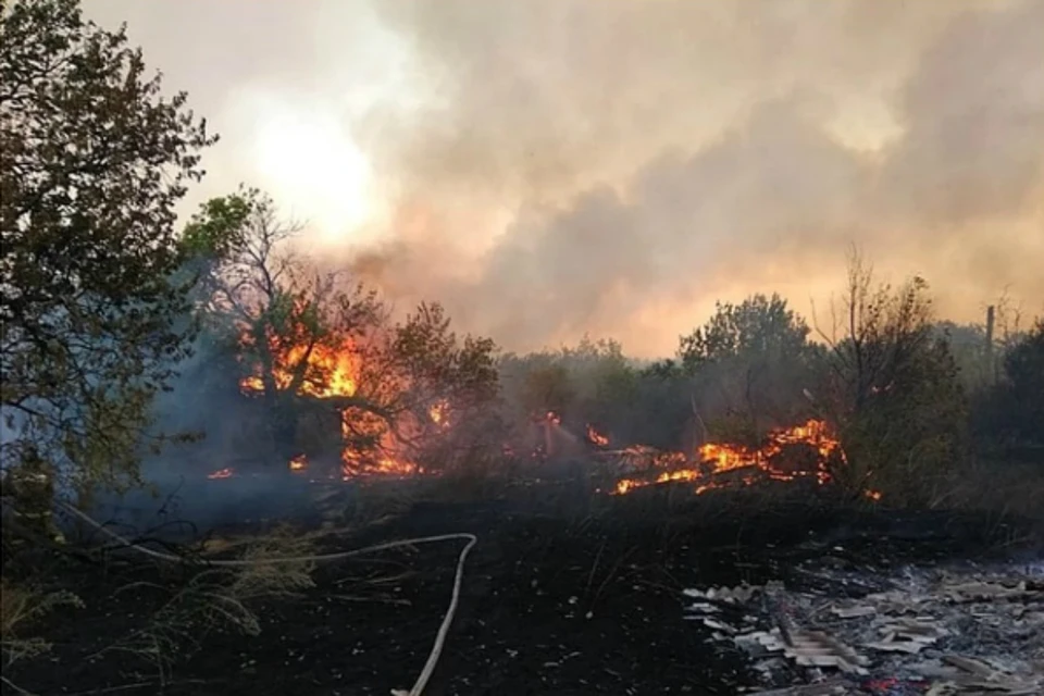 В Ростовской области потушили масштабный пожар. Фото: ГУ МЧС по РО