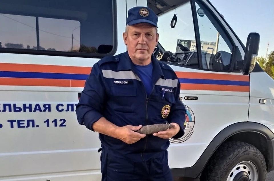 Боеприпас вывезли на полигон