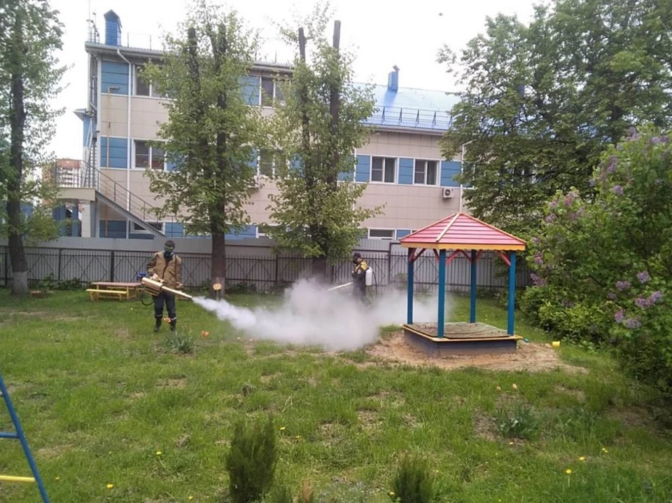 В Туле обеззаразили территорию детских садов