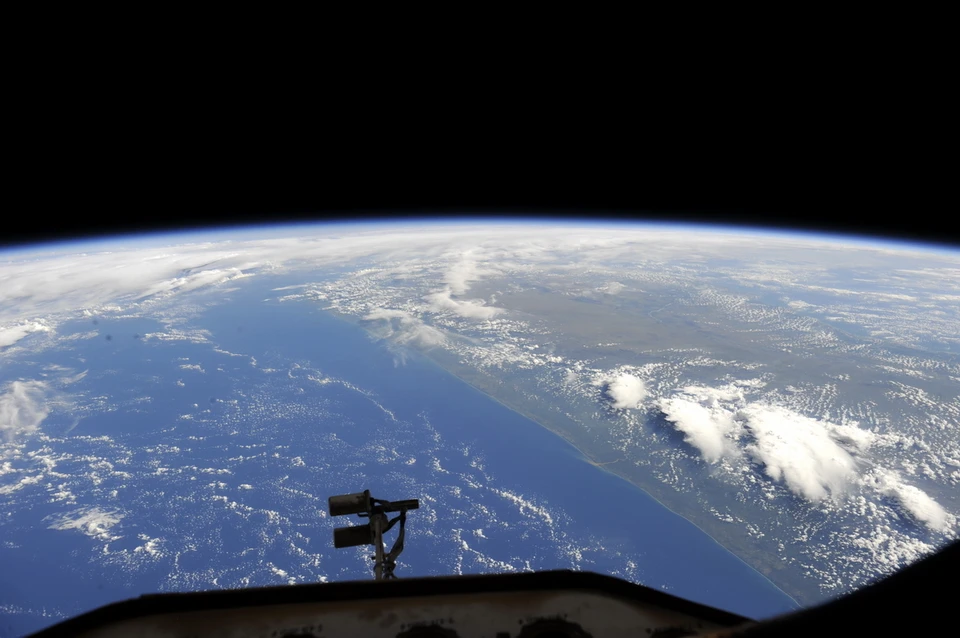 Земля с МКС. Фото: Роскосмос.