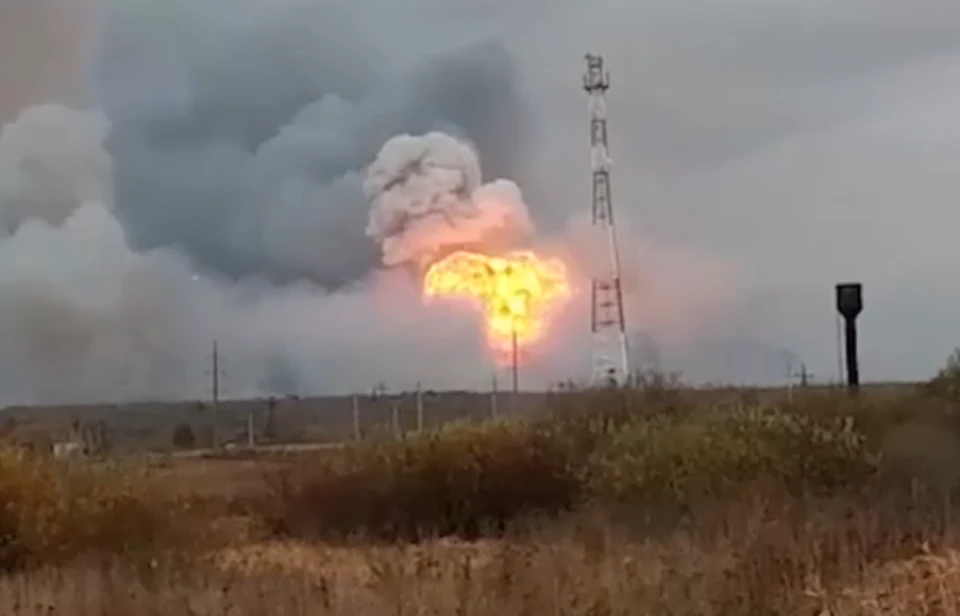 Два человека пострадали в результате взрыва на складе боеприпасов под Рязанью. Фото: кадр из видео