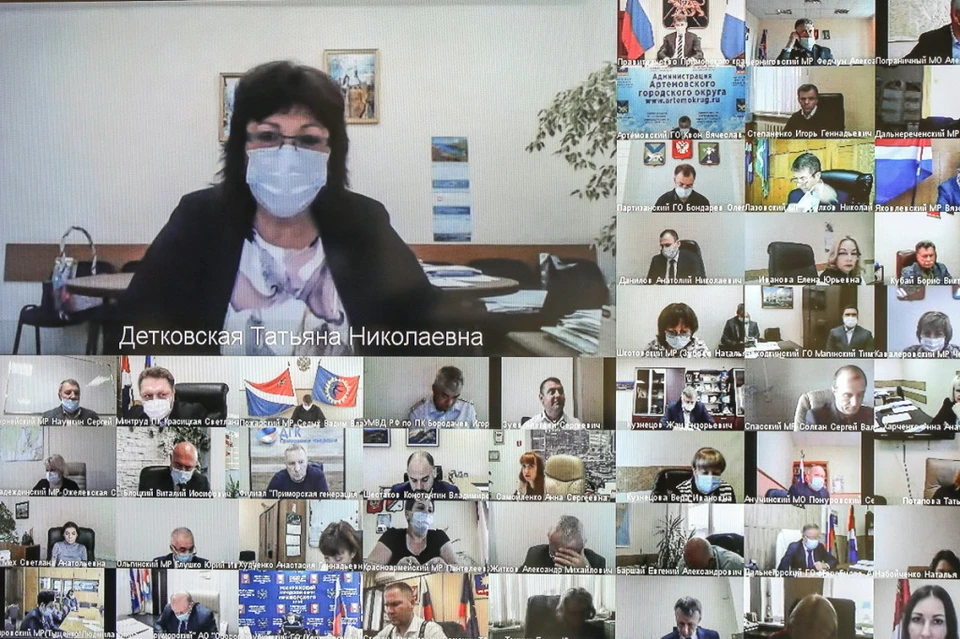 Заседание рабочей группы, проводящей мониторинг работы резидентов свободного порта Владивосток, Проходила в режиме онлайн