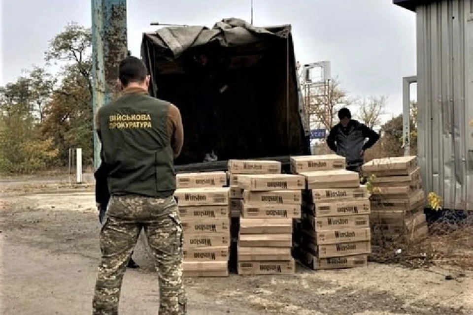 Из Донецка на Украину везли сигареты известной торговой марки. Фото: Спецпрокуратура ООС