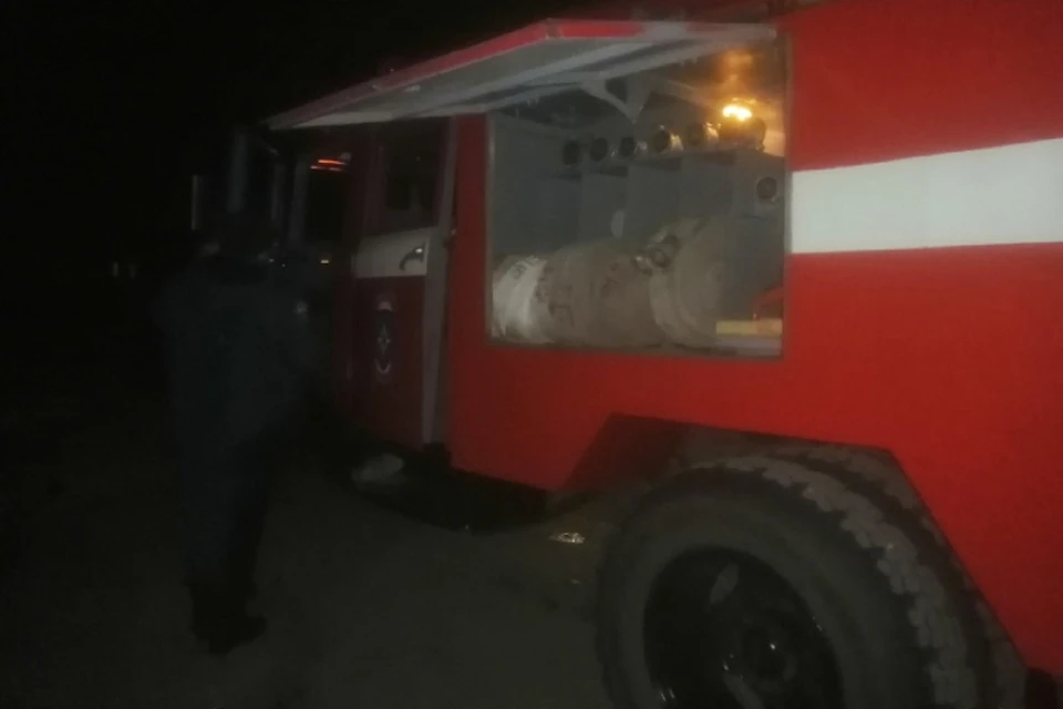 Автомобиль загорелся ночью в Эхирит-Булагатском районе