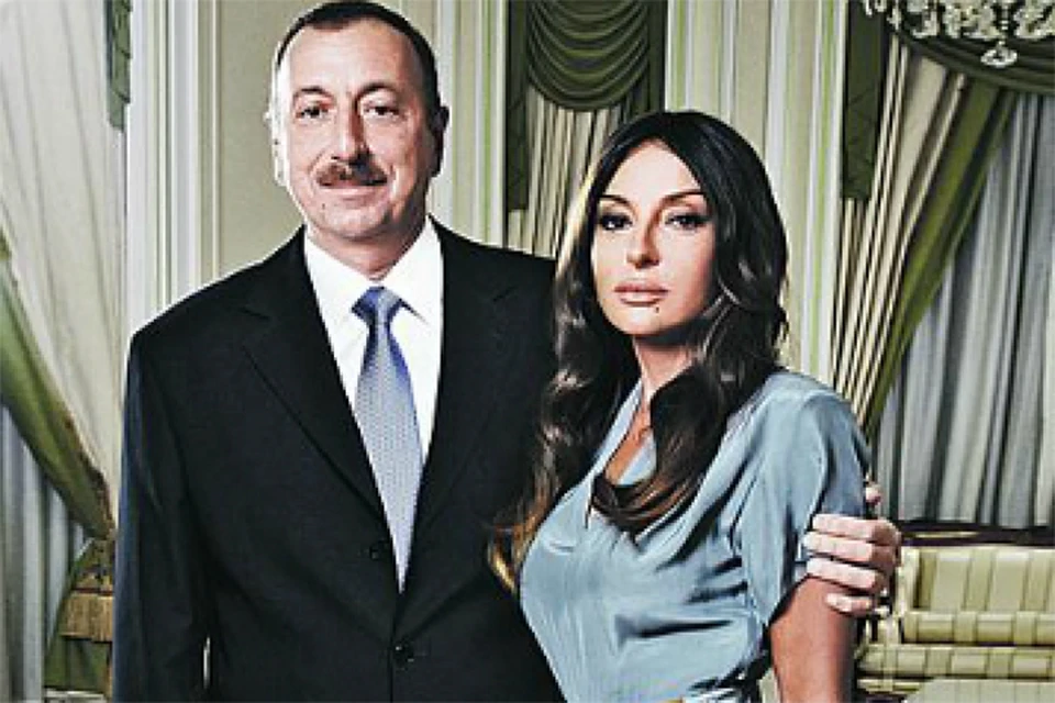 Президент Ильхам Алиев с женой, выпускницей московского меда Мехрибан, назначенной им первым вице-президентом.