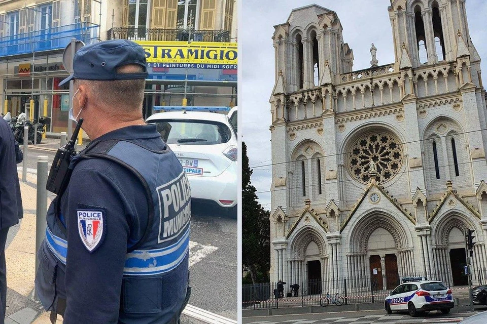Мужчина с ножом напал на людей около церкви в Ницце