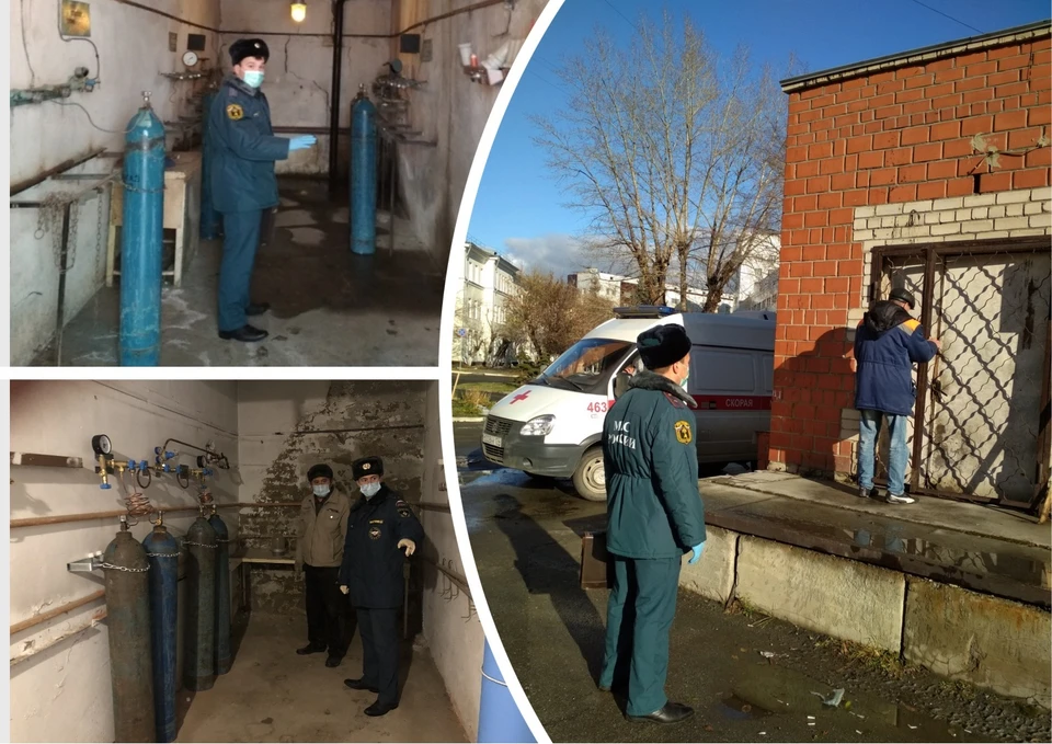 Пожарные проверили станции в 26 больницах Челябинска. Фото: пресс-служба ГУ МЧС России по Челябинской области.
