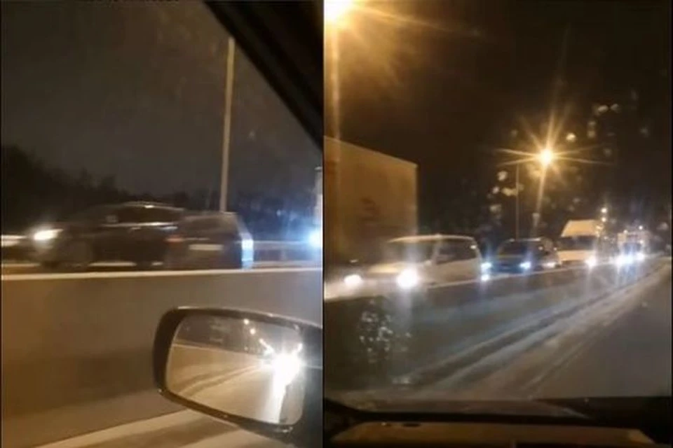 Под Новосибирском, в районе поселка Садовый, произошло ДТП. Фото: кадр из видео