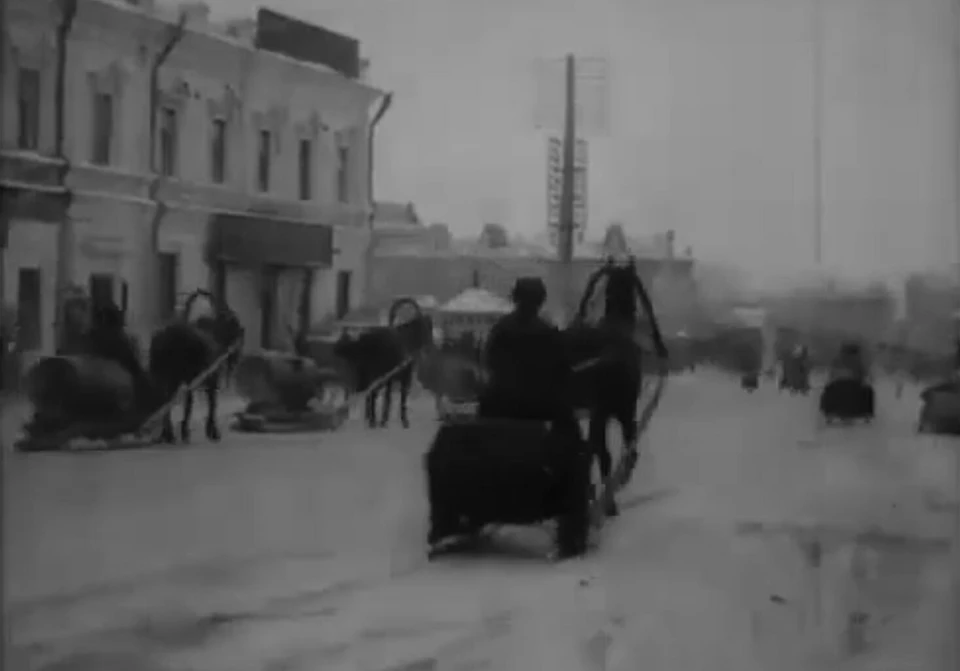 Эти кадры считаются самыми ранним из снятых в Омске. Фото: скриншот видео
