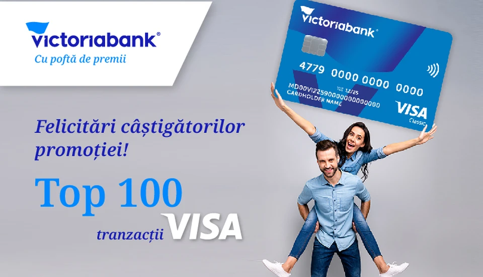 100 Bluetooth-колонок для 100 самых активных держателей карт Visa от Victoriabank