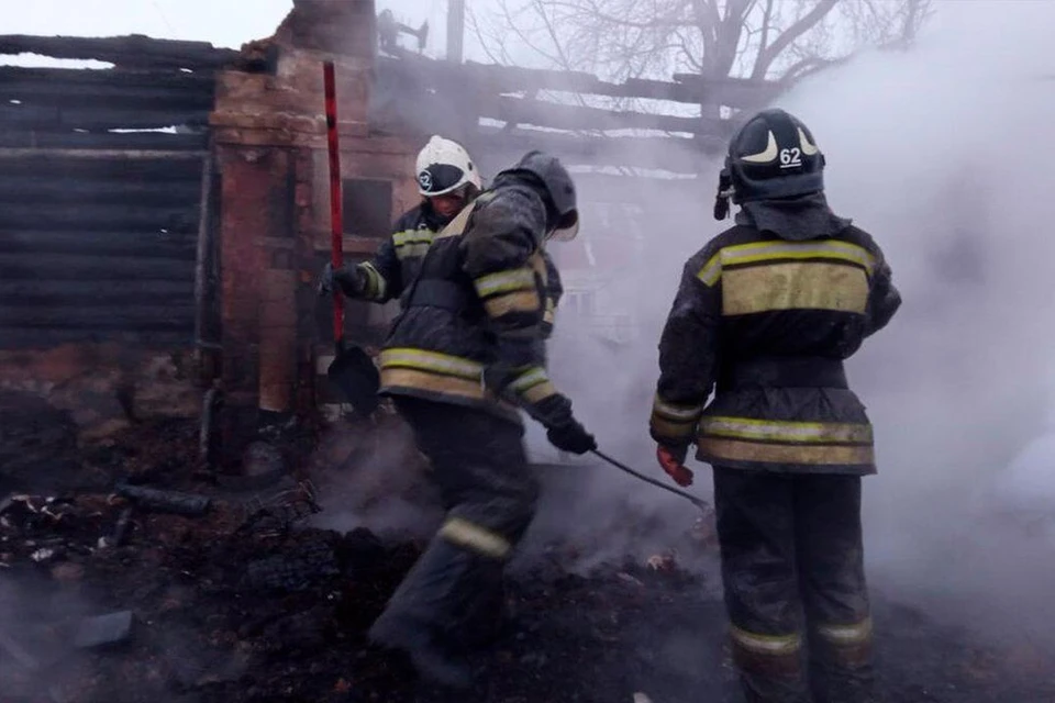 В момент пожара дети были одни. Фото: ГУ МЧС по Новоисбирской области.