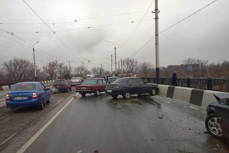 Четыре ДТП произошло за полчаса. Фото: МВД ДНР