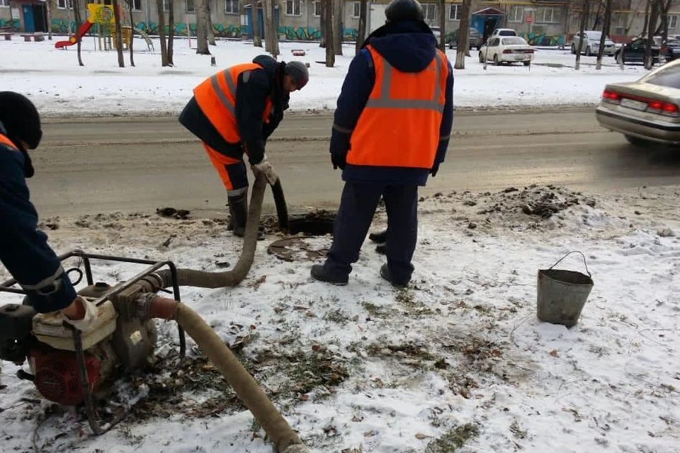 На месте работ.