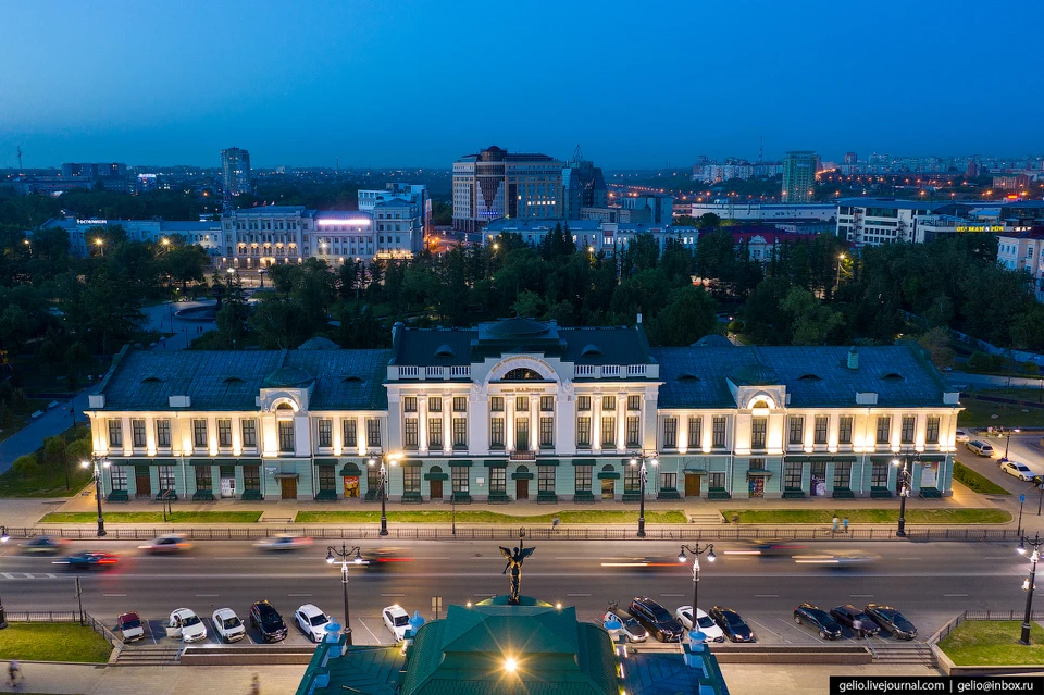 С высоты птичьего полета Омск совсем неплох. Фото: gelio.livejournal.com
