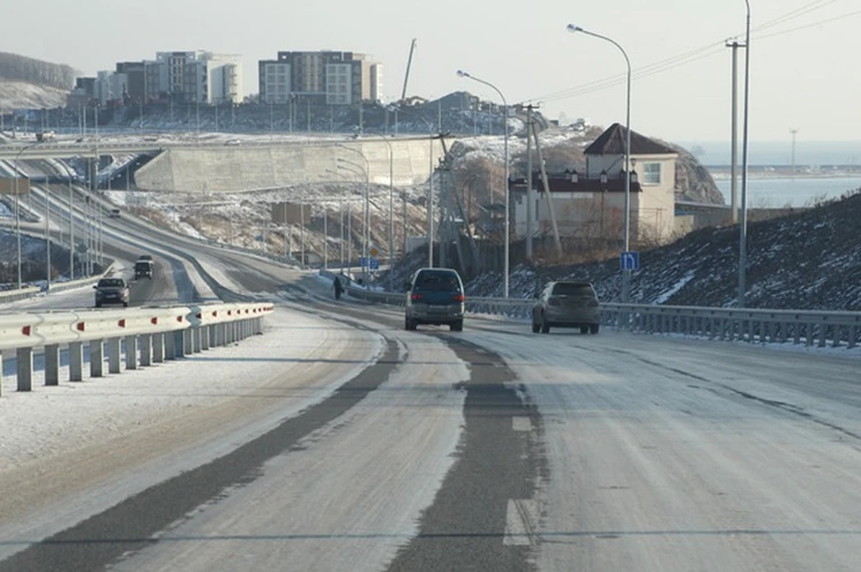 На трассе Седанка-Патрокл во Владивостоке временно введено ограничение движения