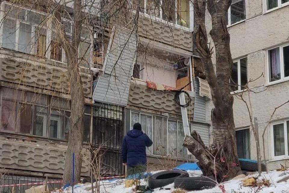 В доме на улице Терешковой во Владивостоке взорвался газовый баллон. Фото: Инстаграм-паблик blog_vladivostok
