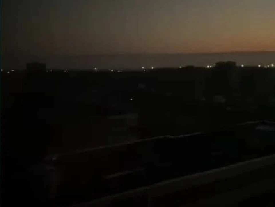 Балаково остался без света. Кадр из видео