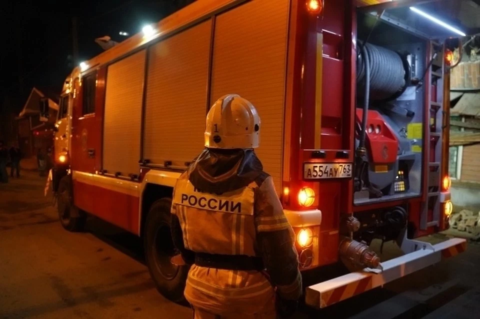 Пожар на улице Рабочая в Новосибирске 1 декабря 2020 года случился вечером.
