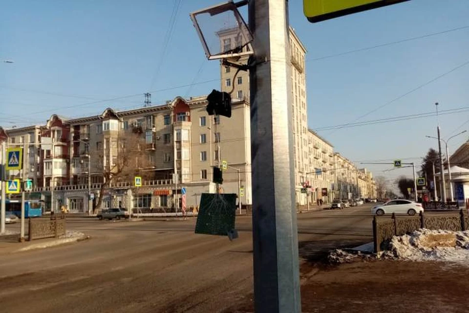 Разбившего светофоры вандала задержала полиция Новокузнецка