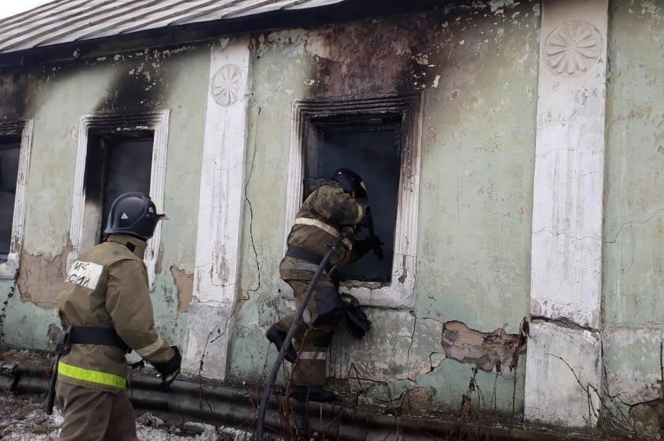 Под Липецком сгорел частный дом