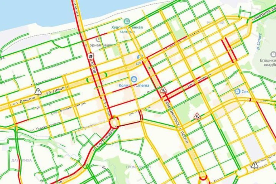 Карта пробок пермь онлайн