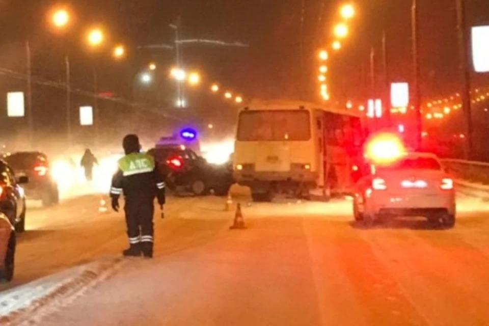 Появилось видео с места ДТП с двумя погибшими в Кемерове. ФОТО: Правоохранительный портал Кузбасса