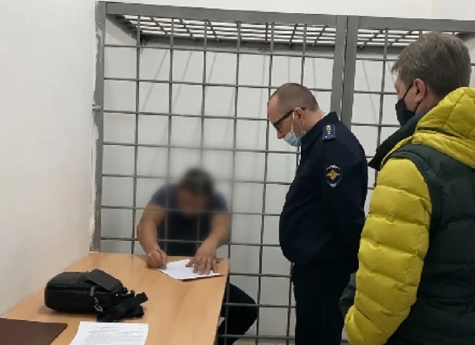 Мужчину посадили под арест на все время следствия. Фото: пресс-служба ГУ МВД по Краснодарскому краю