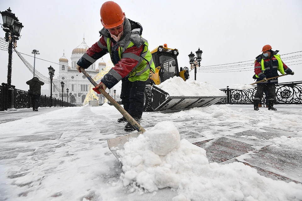 21 января Москву вновь завалило снегом.