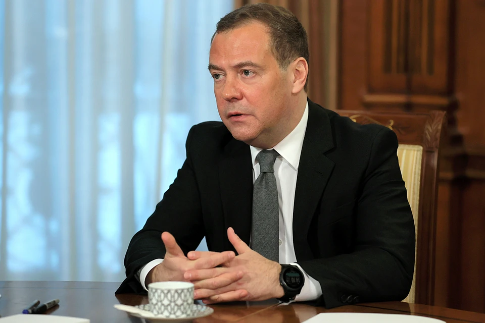 Дмитрий Медведев дал интервью ряду российских СМИ. Фото: Екатерина Штукина/POOL/ТАСС