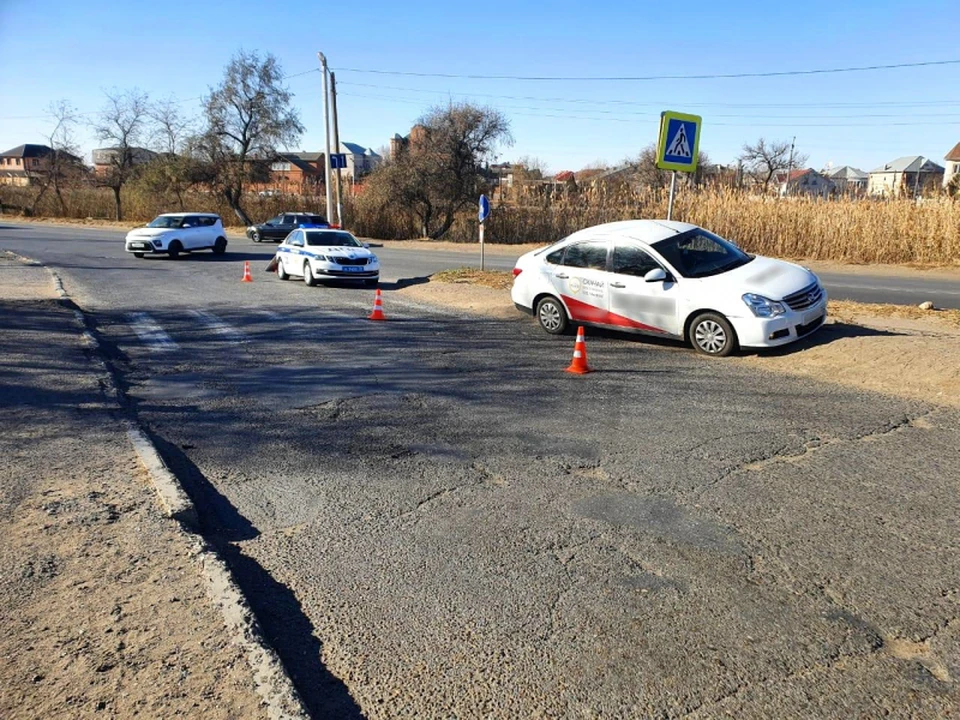 В Астрахани таксист сбил женщину на пешеходном переходе