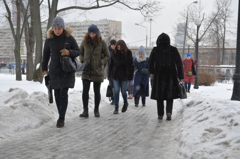 В городе обещают гололед