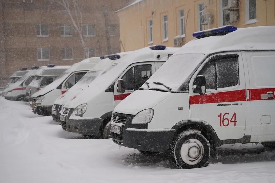 Пострадавшего на "скорой" увезли в больницу