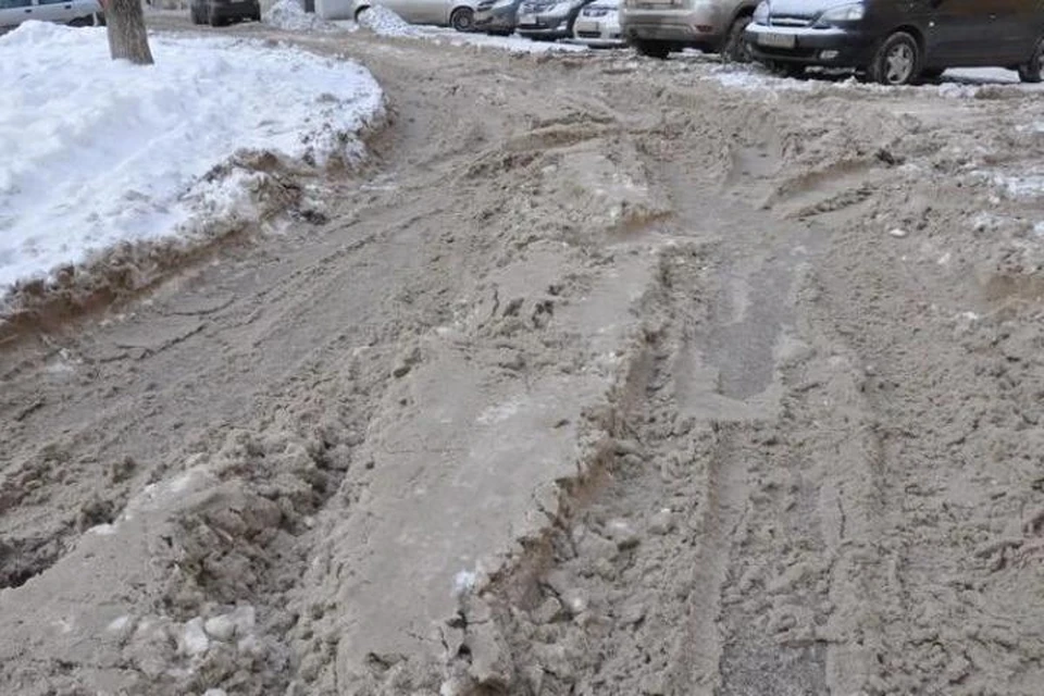 Снегопад в виде каши