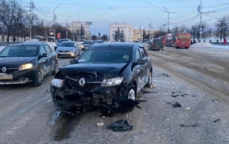 Фото с места ДТП.
